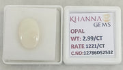 2.99/CT Natural FIRE OPAL with Govt. Lab Certificate - 12786D52532